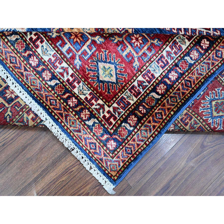 8'1" x 8'6" New Hand Knotted Blue Wool Square Oriental Rug - MOA10289293