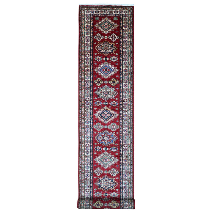 2'11" x 22'5" New Hand Knotted Red Cotton Runner Oriental Rug - MOA10289312