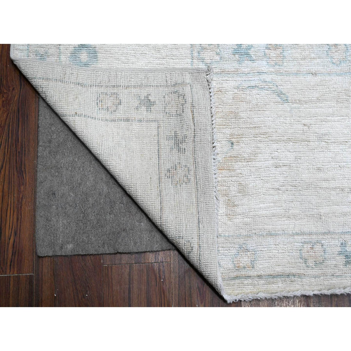 9'6" x 10'2" New Hand Knotted Grey Wool Square Oriental Rug - MOA10289330