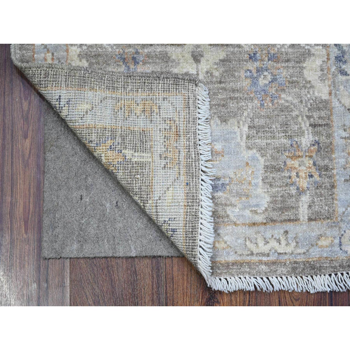 2'0" x 3'0" New Hand Knotted Grey Wool Rectangle Oriental Rug - MOA10289361