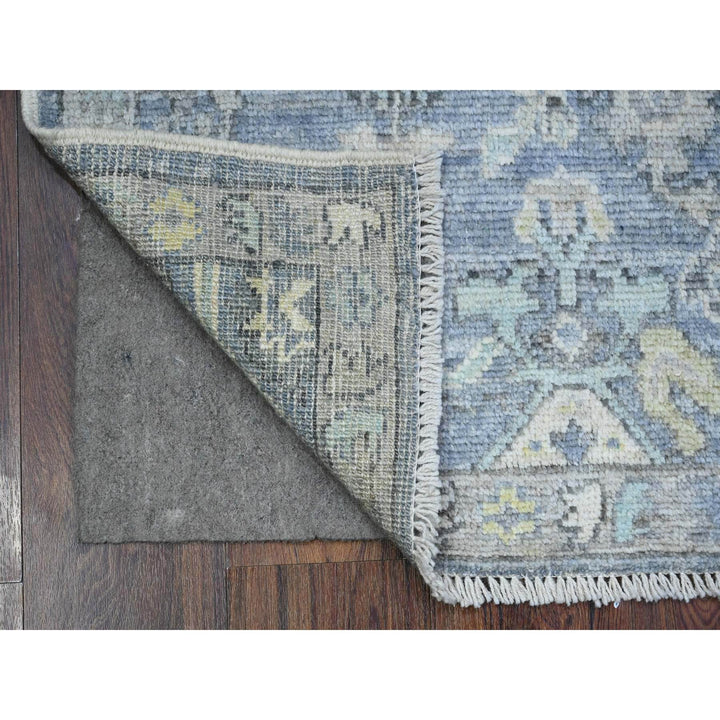 2'0" x 3'1" New Hand Knotted Grey Wool Rectangle Oriental Rug - MOA10289364