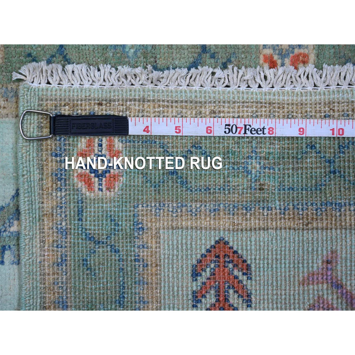 2'1" x 2'11" New Hand Knotted Blue Wool Rectangle Oriental Rug - MOA10289392