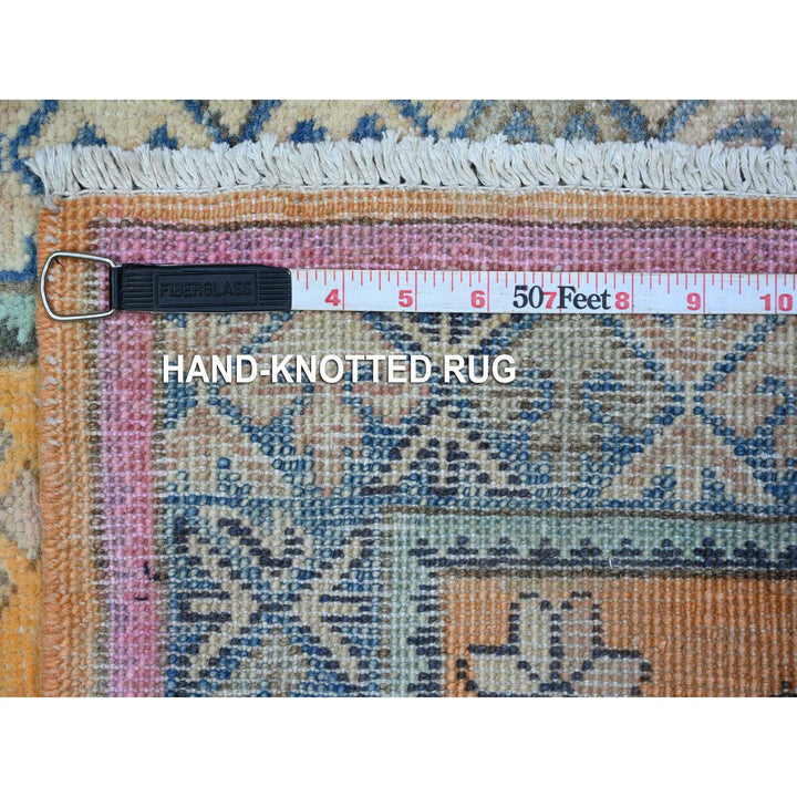 2'1" x 3'0" New Hand Knotted Orange Cotton Rectangle Oriental Rug - MOA10289394