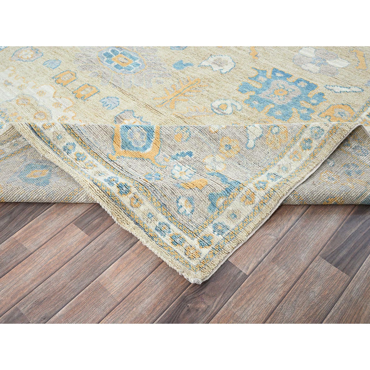 9'2" x 12'6" New Hand Knotted Brown Wool Rectangle Oriental Rug - MOA102893
