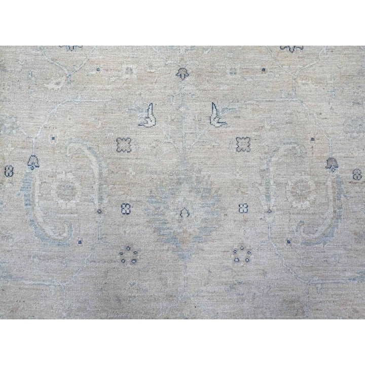 10'0" x 20'8" New Hand Knotted Grey Wool Rectangle Oriental Rug - MOA10289474