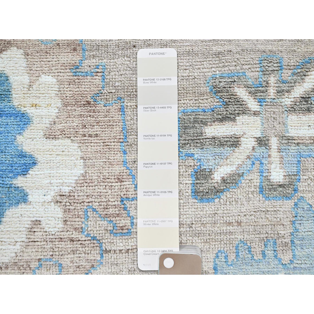 9'7" x 12'2" New Hand Knotted Brown Wool Rectangle Oriental Rug - MOA102894