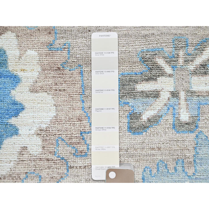 9'7" x 12'2" New Hand Knotted Brown Wool Rectangle Oriental Rug - MOA102894