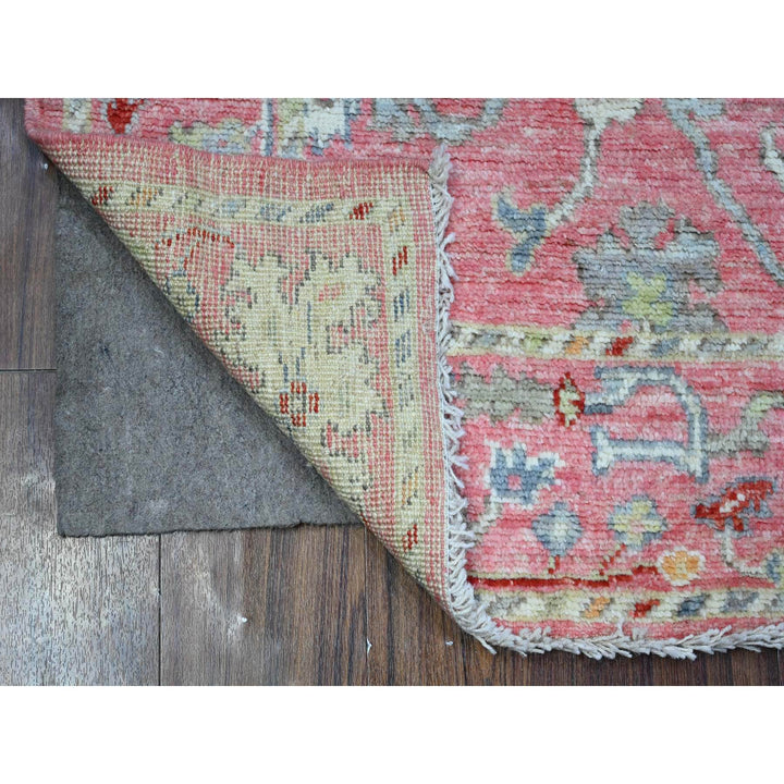 3'0" x 5'0" New Hand Knotted Pink Wool Rectangle Oriental Rug - MOA10289522