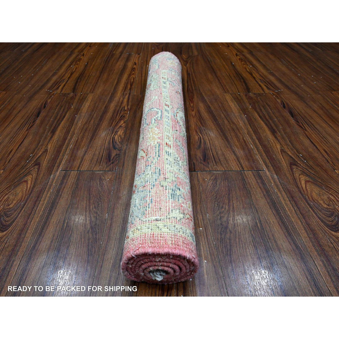 3'0" x 5'0" New Hand Knotted Pink Wool Rectangle Oriental Rug - MOA10289522