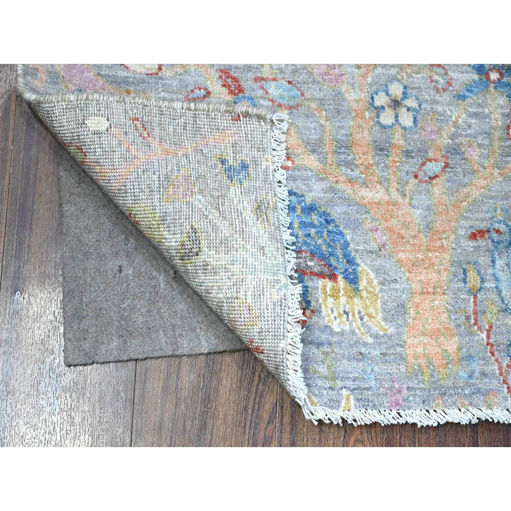 2'1" x 3'1" New Hand Knotted Grey Cotton Rectangle Oriental Rug - MOA10289559