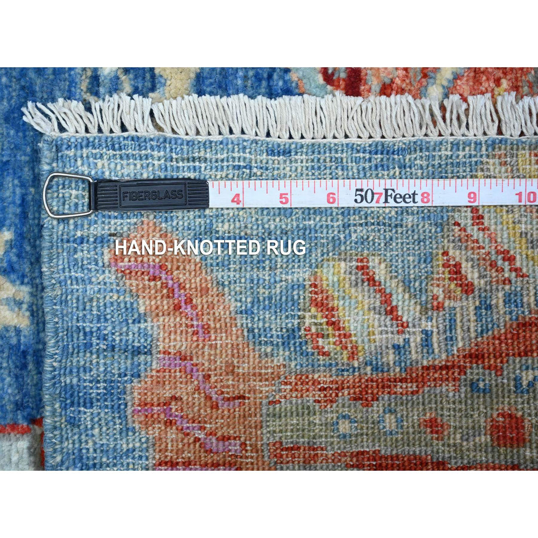 2'1" x 2'11" New Hand Knotted Blue Wool Rectangle Oriental Rug - MOA10289661