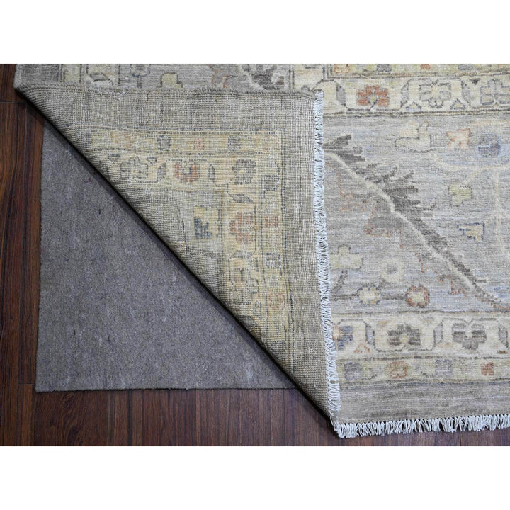 12'0" x 15'9" New Hand Knotted Grey Cotton Rectangle Oriental Rug - MOA10289724