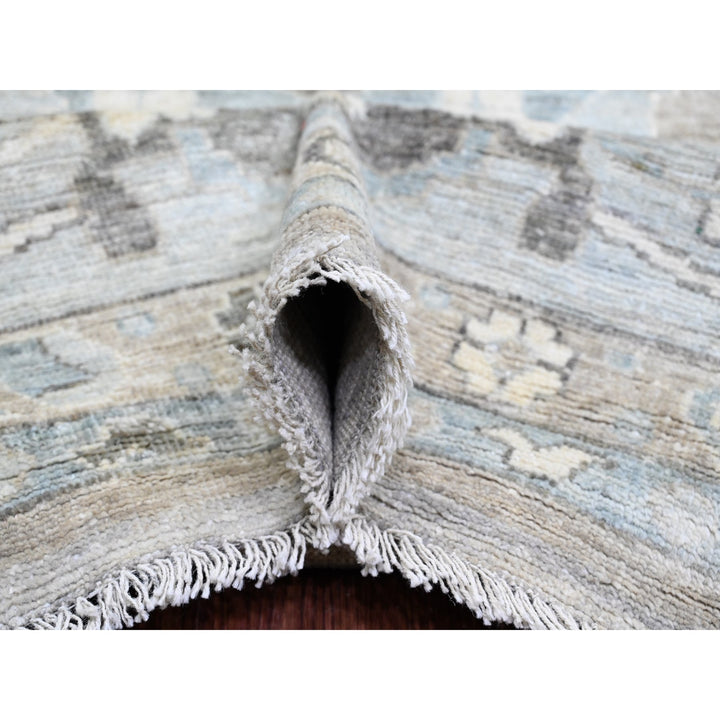 14'2" x 18'10" New Hand Knotted Grey Wool Rectangle Oriental Rug - MOA10289737