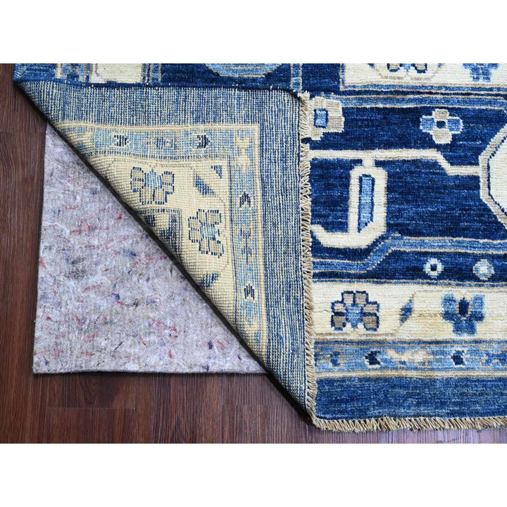 13'5" x 18'10" New Hand Knotted Blue Wool Rectangle Oriental Rug - MOA10289738
