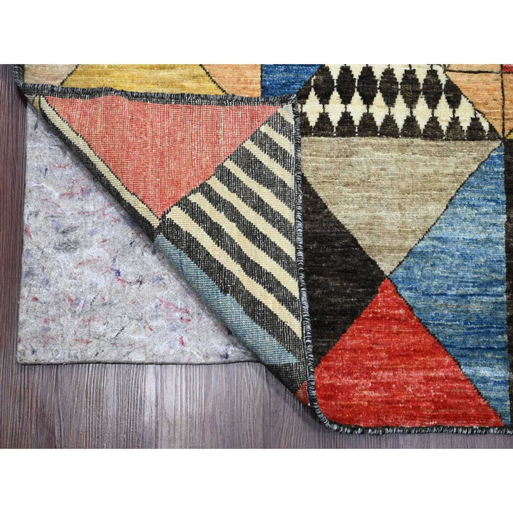 10'0" x 13'6" New Hand Knotted Multicolored Wool Rectangle Oriental Rug - MOA10289772