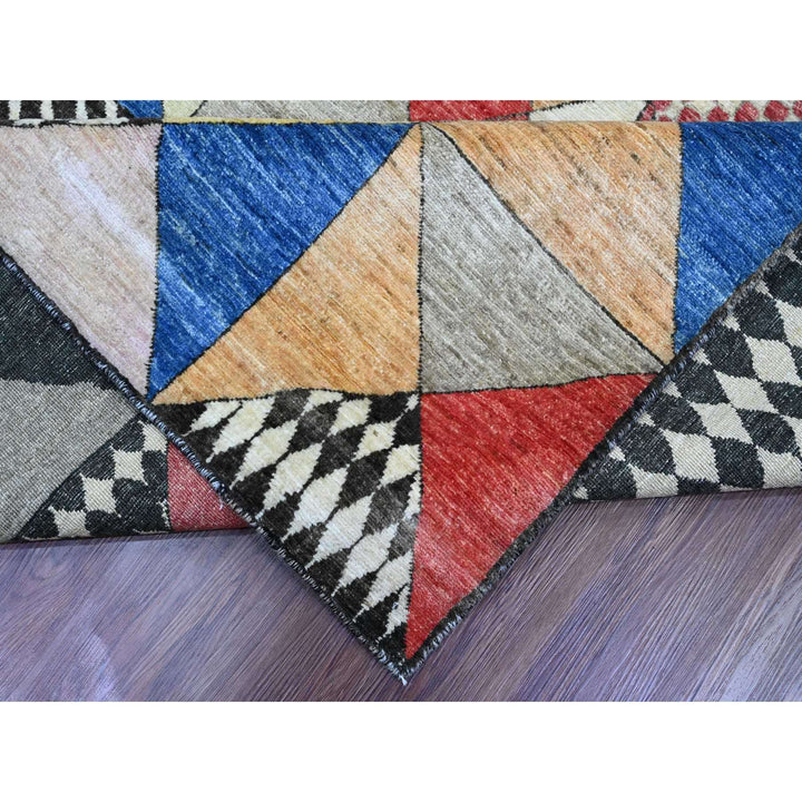 10'0" x 13'6" New Hand Knotted Multicolored Wool Rectangle Oriental Rug - MOA10289772