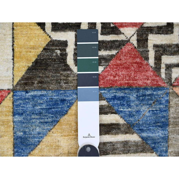 10'0" x 13'6" New Hand Knotted Multicolored Wool Rectangle Oriental Rug - MOA10289772