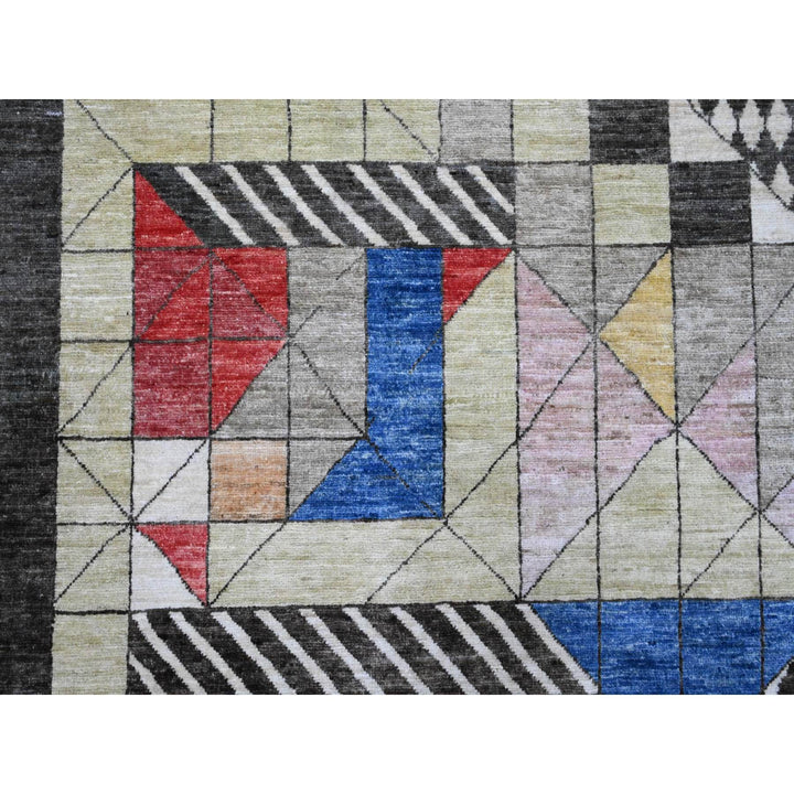 10'0" x 13'6" New Hand Knotted Multicolored Wool Rectangle Oriental Rug - MOA10289772