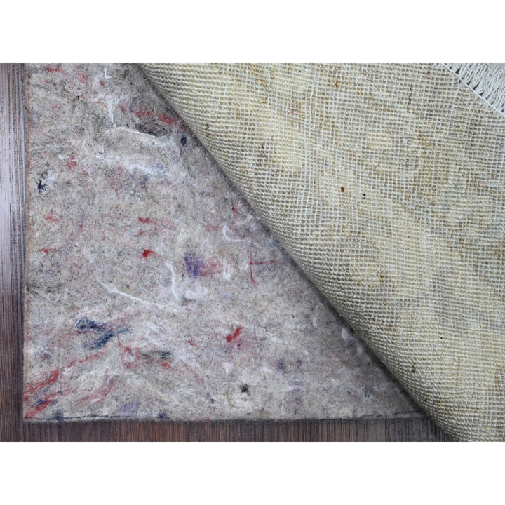 7'8" x 7'11" New Hand Knotted Grey Wool Round Oriental Rug - MOA10289795