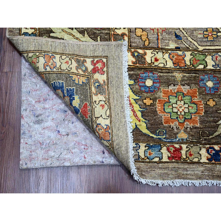10'0" x 13'4" New Hand Knotted Grey Wool Rectangle Oriental Rug - MOA10289798