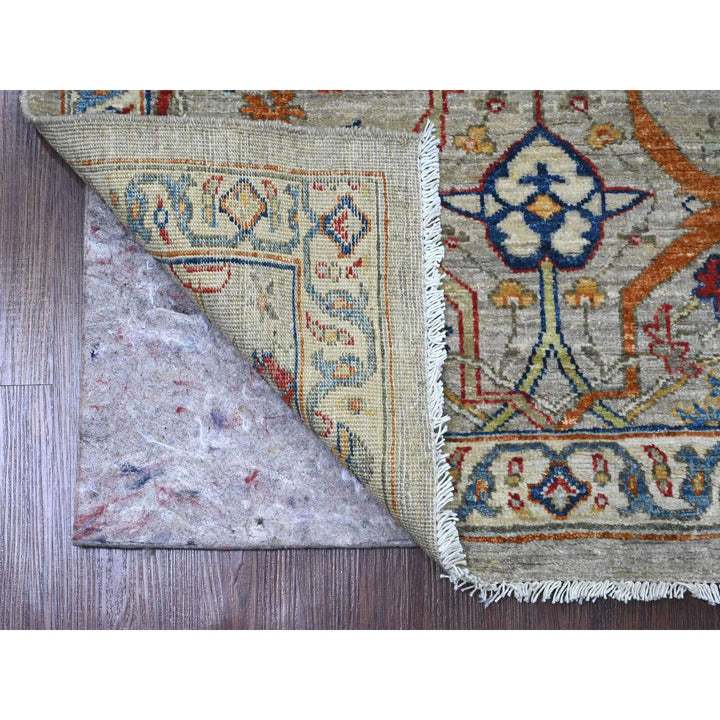 3'0" x 9'8" New Hand Knotted Grey Wool Runner Oriental Rug - MOA10289815