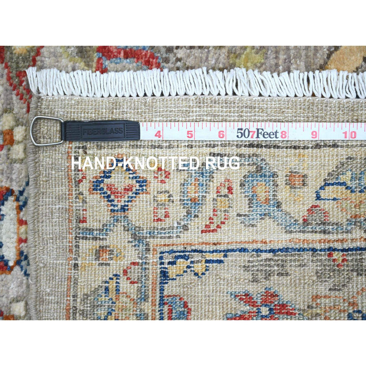 3'0" x 9'8" New Hand Knotted Grey Wool Runner Oriental Rug - MOA10289815