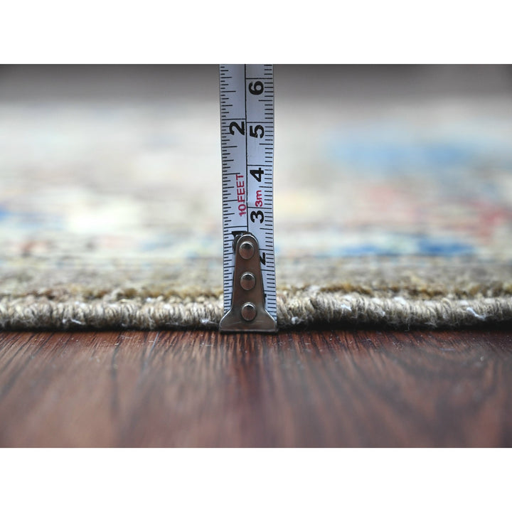 3'2" x 11'8" New Hand Knotted Brown Wool Runner Oriental Rug - MOA10289817