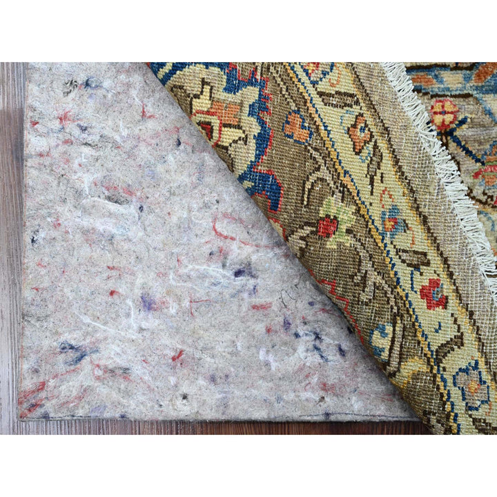 5'9" x 5'11" New Hand Knotted Grey Wool Round Oriental Rug - MOA10289842