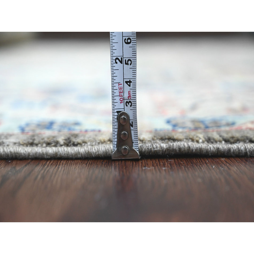 6'0" x 9'1" New Hand Knotted Brown Wool Rectangle Oriental Rug - MOA10289843