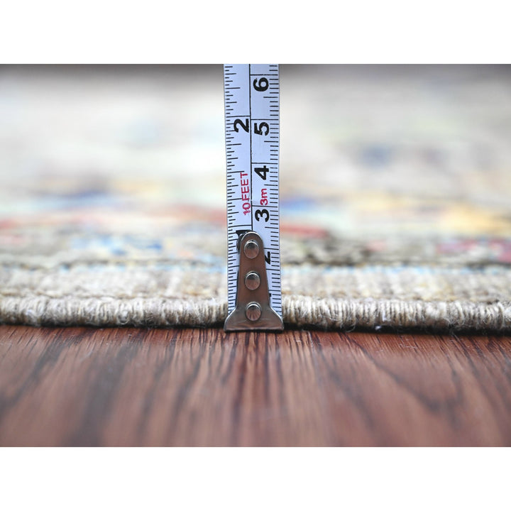 3'0" x 5'10" New Hand Knotted Grey Wool Runner Oriental Rug - MOA10289914