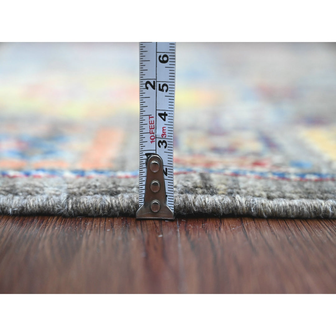 3'1" x 4'11" New Hand Knotted Grey Wool Rectangle Oriental Rug - MOA10289918
