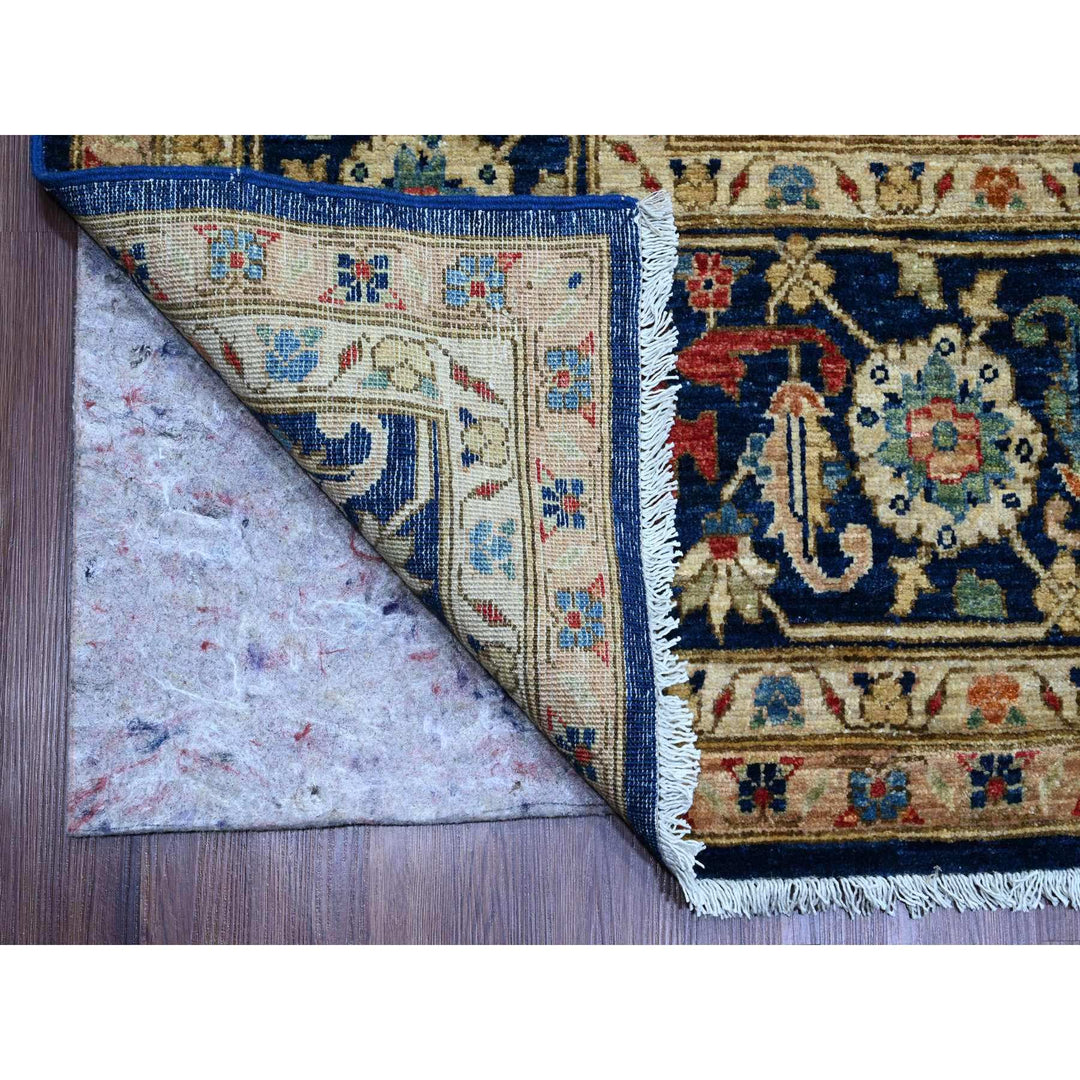 10'0" x 13'10" New Hand Knotted Blue Wool Rectangle Oriental Rug - MOA10289985