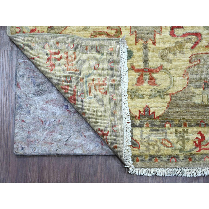 2'7" x 7'7" New Hand Knotted Grey Wool Runner Oriental Rug - MOA10289986