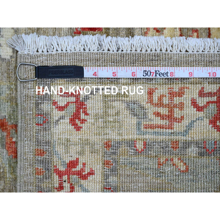 2'7" x 7'7" New Hand Knotted Grey Wool Runner Oriental Rug - MOA10289986