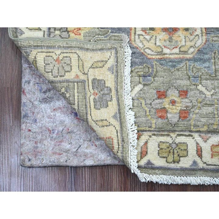 2'8" x 8'0" New Hand Knotted Green Wool Runner Oriental Rug - MOA10289987