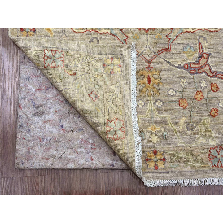 2'11" x 11'8" New Hand Knotted Brown Wool Runner Oriental Rug - MOA10289990