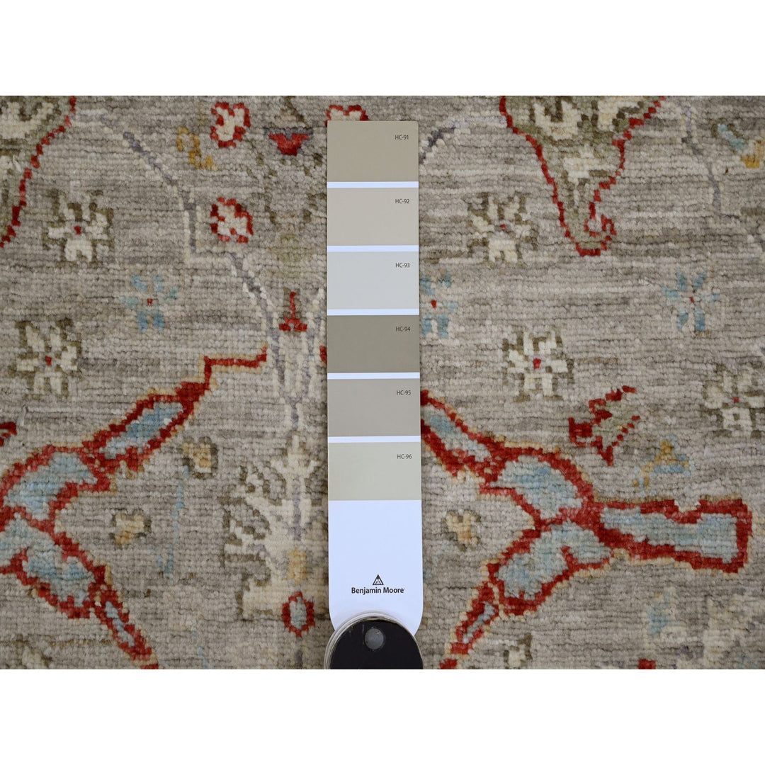 2'11" x 11'8" New Hand Knotted Brown Wool Runner Oriental Rug - MOA10289990