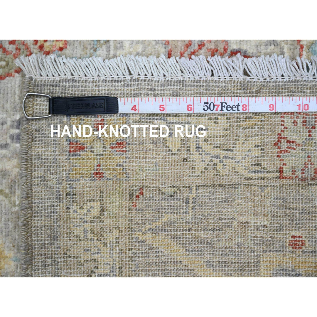 2'11" x 11'8" New Hand Knotted Brown Wool Runner Oriental Rug - MOA10289990