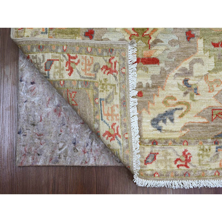 2'7" x 5'11" New Hand Knotted Brown Wool Runner Oriental Rug - MOA10289991
