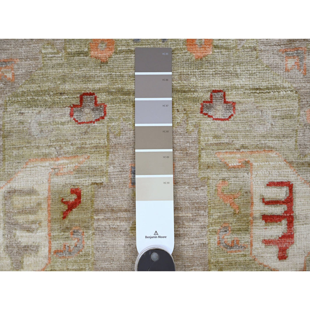 2'7" x 5'11" New Hand Knotted Brown Wool Runner Oriental Rug - MOA10289991