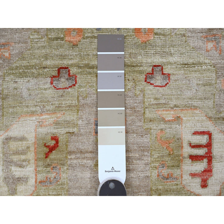 2'7" x 5'11" New Hand Knotted Brown Wool Runner Oriental Rug - MOA10289991