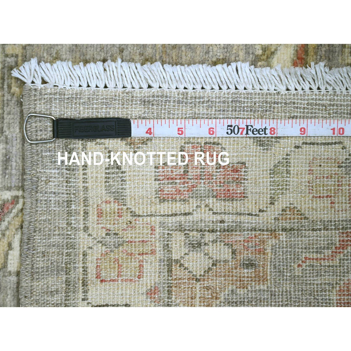 2'6" x 6'0" New Hand Knotted Grey Wool Runner Oriental Rug - MOA10289992