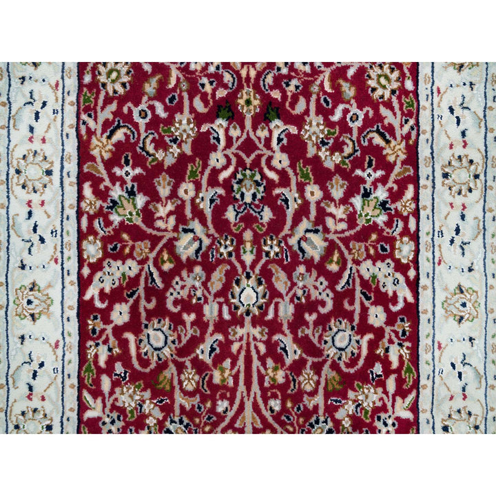 2'9" x 8'2" New Hand Knotted Red Wool Runner Oriental Rug - MOA10290022