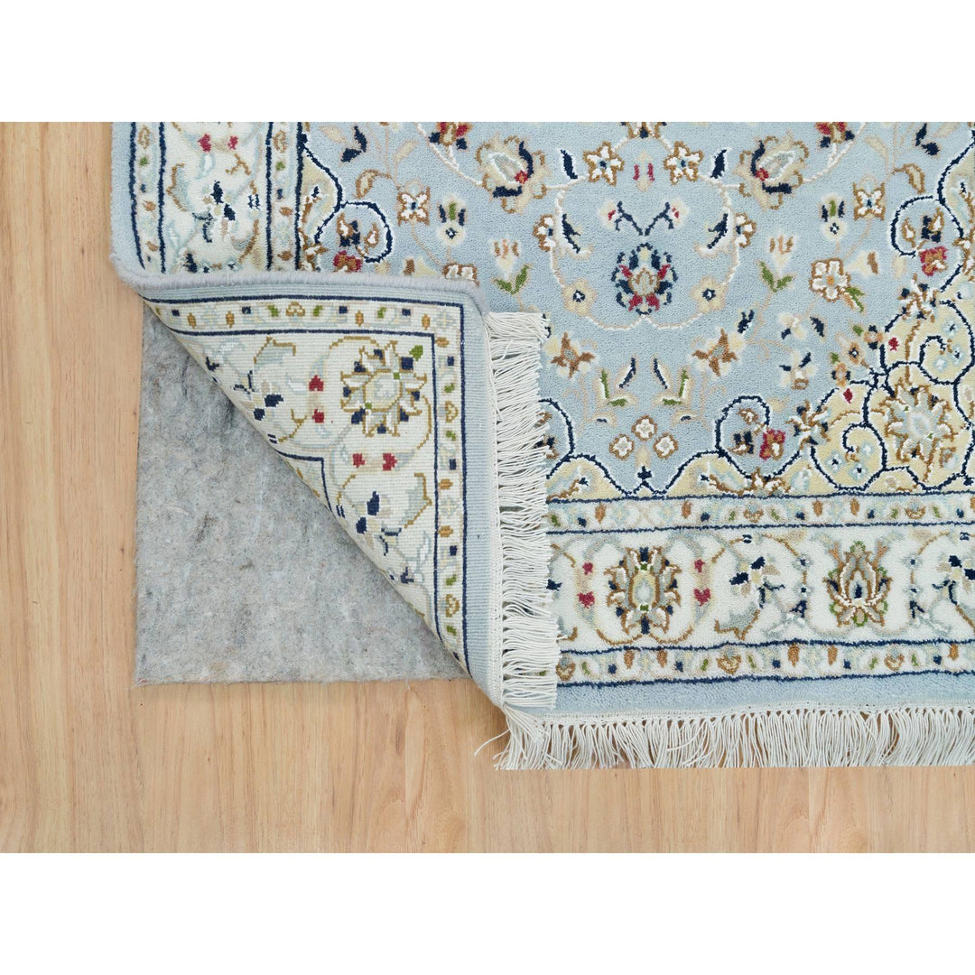 2'9" x 8'4" New Hand Knotted Blue Wool Runner Oriental Rug - MOA10290030