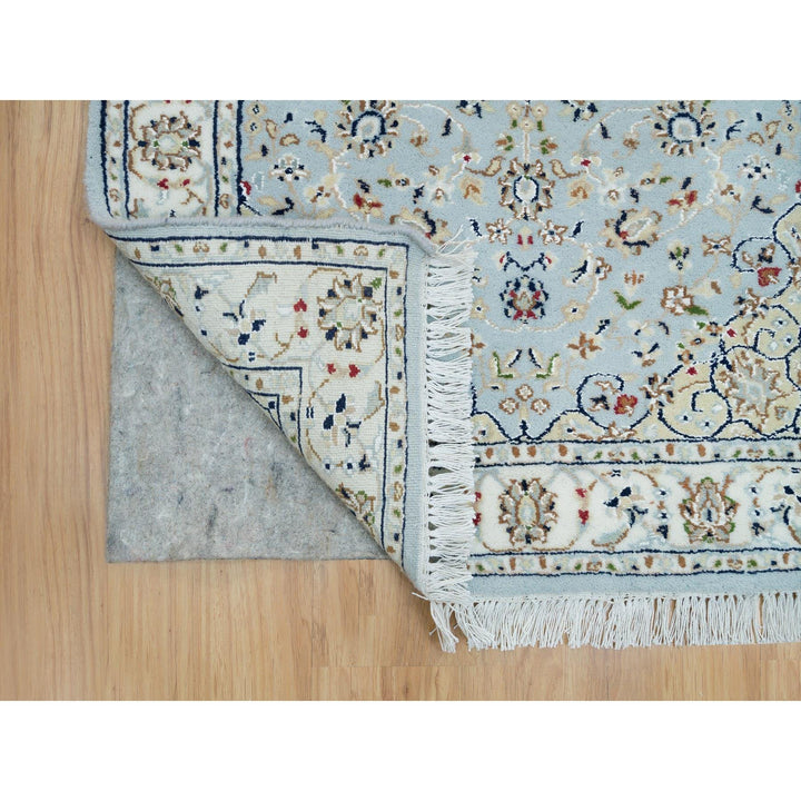 2'9" x 14'0" New Hand Knotted Blue Wool Runner Oriental Rug - MOA10290063