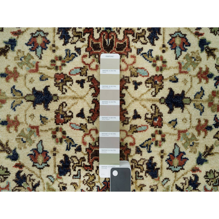 2'8" x 12'3" New Hand Knotted Beige Wool Runner Oriental Rug - MOA10290084