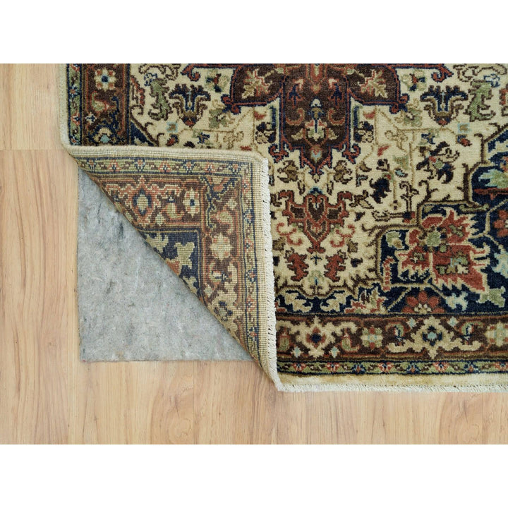 2'8" x 12'3" New Hand Knotted Beige Wool Runner Oriental Rug - MOA10290086