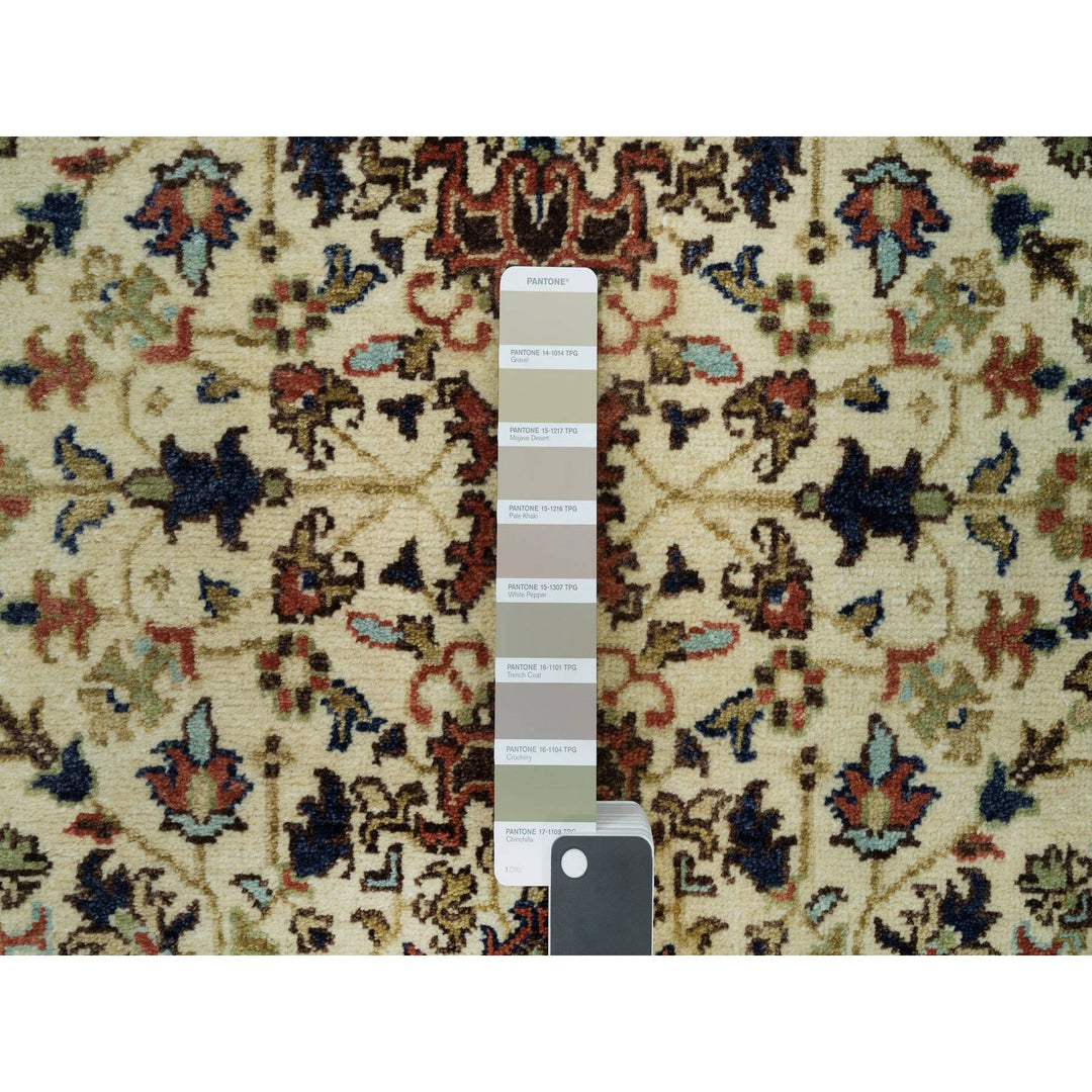 2'8" x 12'3" New Hand Knotted Beige Wool Runner Oriental Rug - MOA10290086