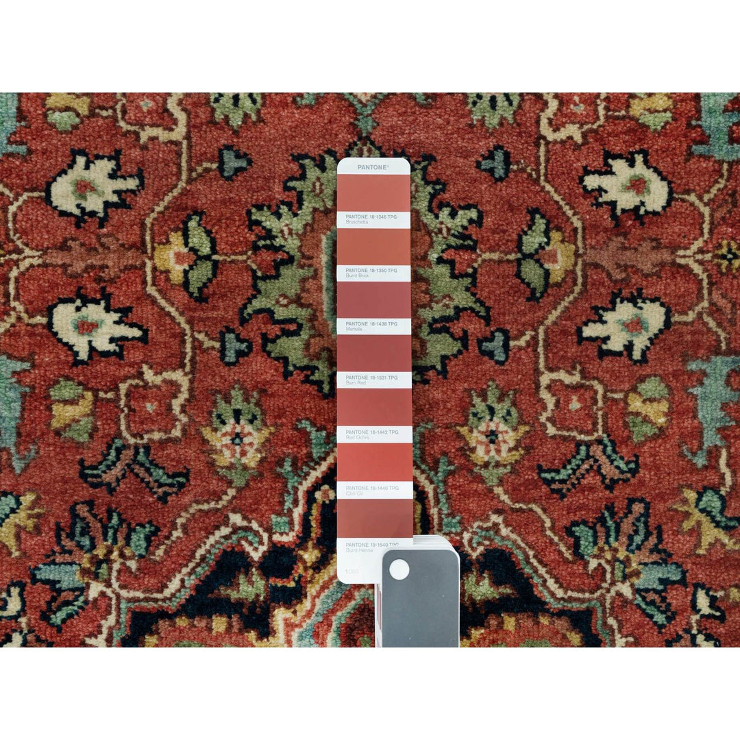 2'6" x 10'2" New Hand Knotted Red Wool Runner Oriental Rug - MOA10290089