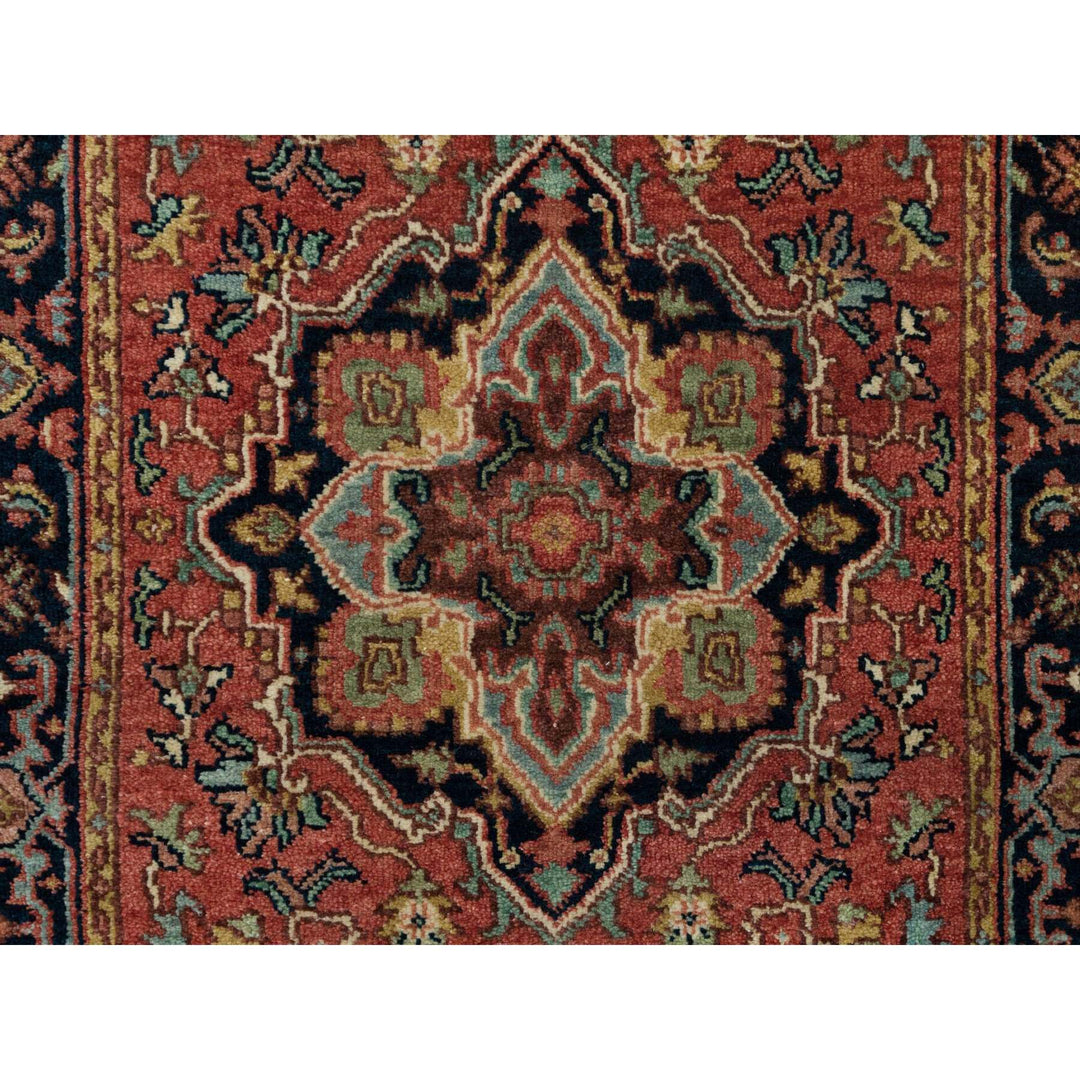 2'6" x 10'2" New Hand Knotted Red Wool Runner Oriental Rug - MOA10290089